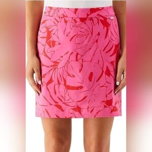 Rafaella Women's Comfort Waistband Front Pockets Stretch Skort. Rose. Medium